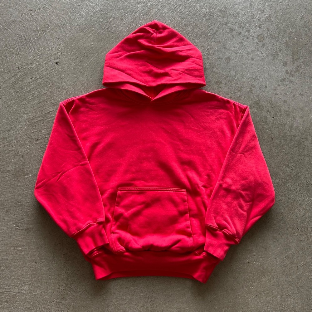YZY Gap Sweatshirt Youth Large Red Hoodie Double Layer FW21 Heavyweight